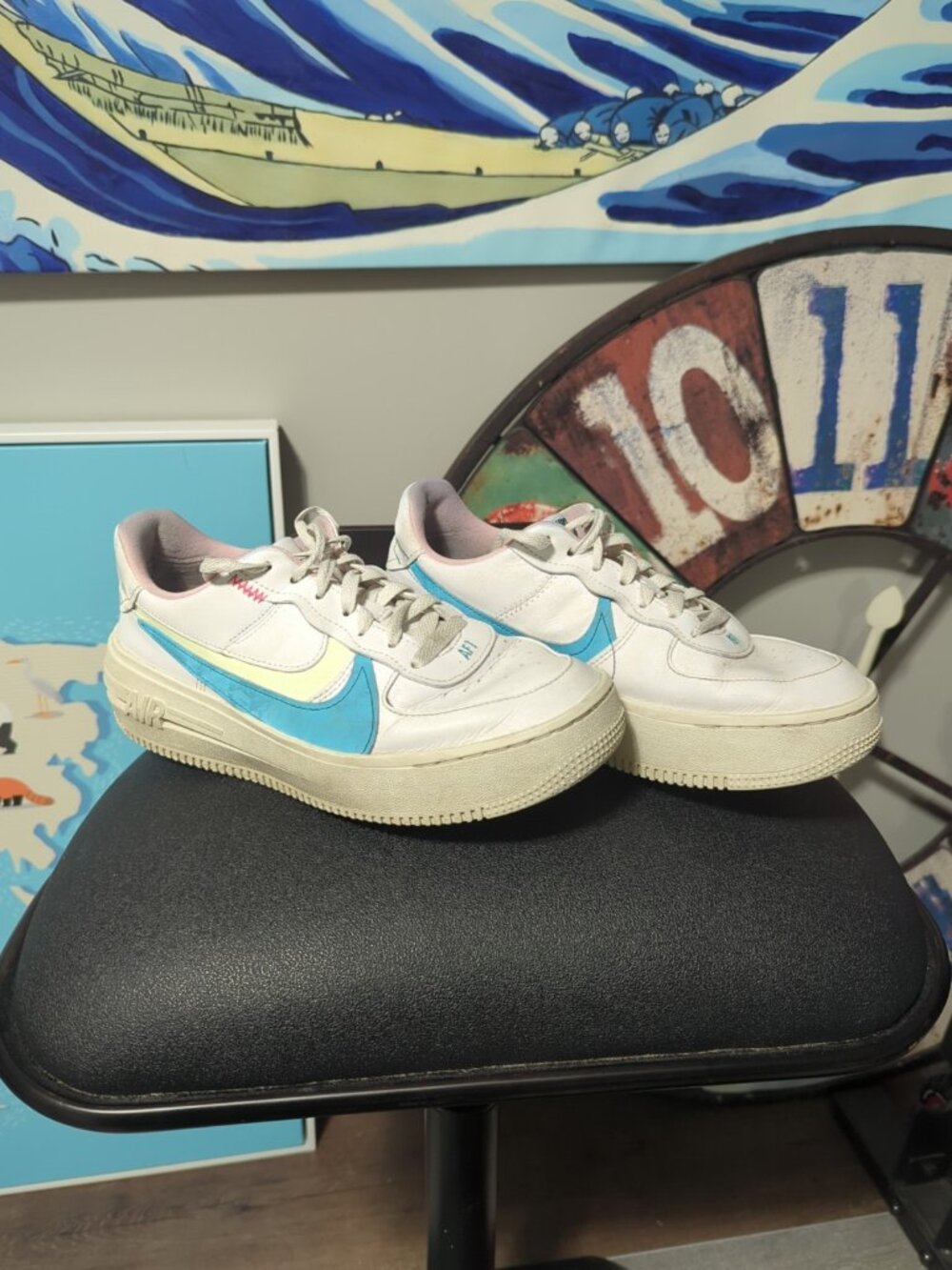 Nike AF1 PLT.AF.ORM “Rare” PASTEL Womens Size 9.5 Eur 41 UK 7